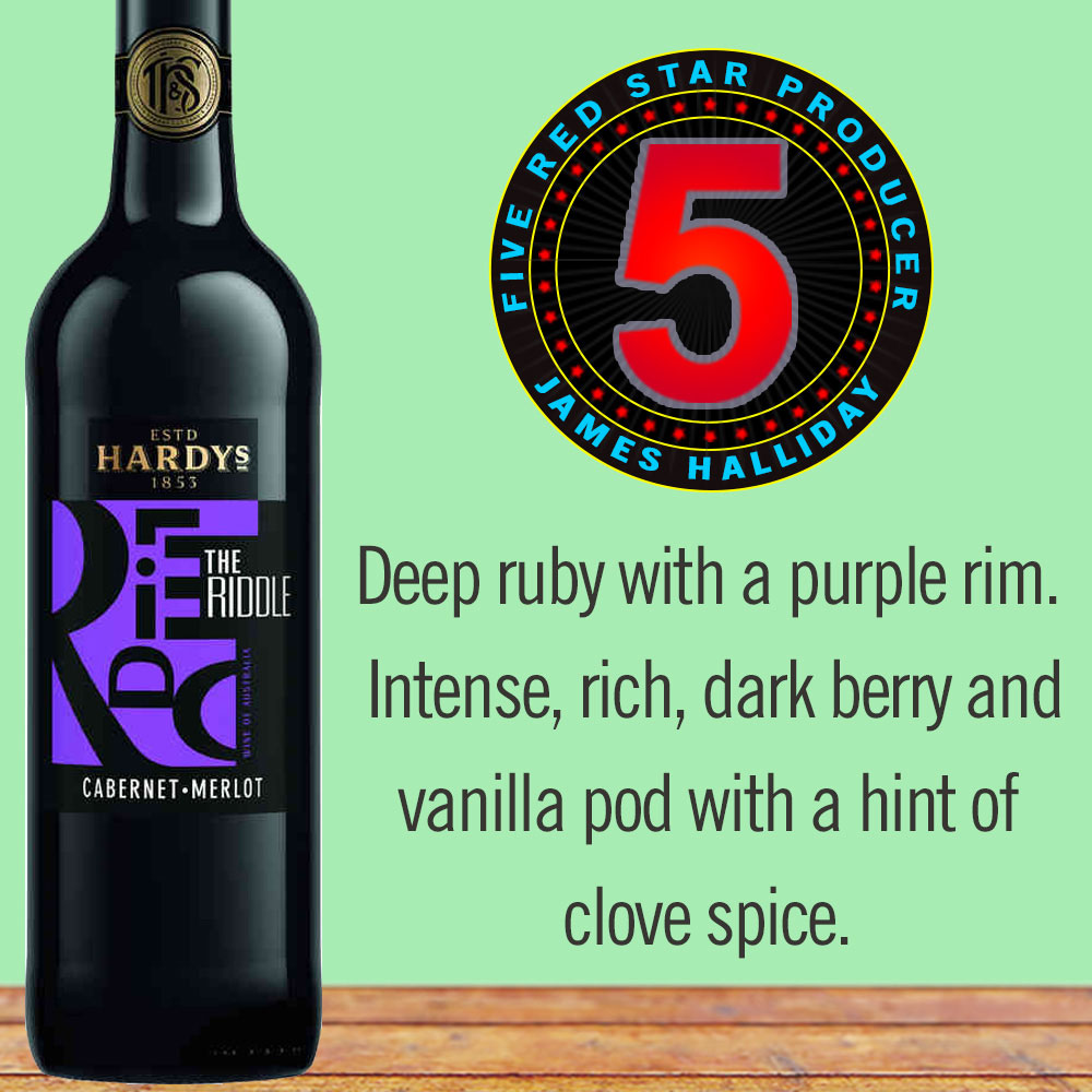 Hardys The Riddle Cabernet Merlot 2016